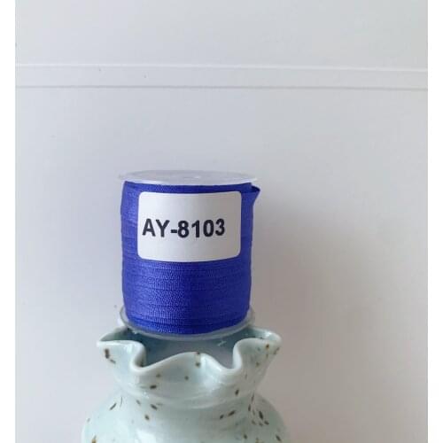 AY-8103 A Roll Wholesale 2mm-36mm 100% Pure Silk Embroidery Ribbons Handcraft Supply Double Faced Thin Taffeta Silk Ribbon