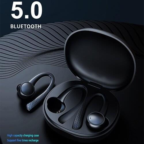 Bluetooth Headset Wireless Sports Headphones TWS Bluetooth 5.0 Earphones Ear Hook Running Stereo Earbuds With MIC Waterproof
