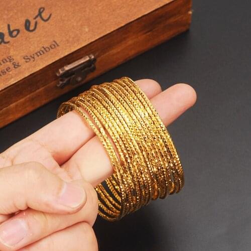 Dubai gold big bangle Ethiopian bangle bracelet bangle African Women jewelry Gold Dubai big circle bangles bracelet gift