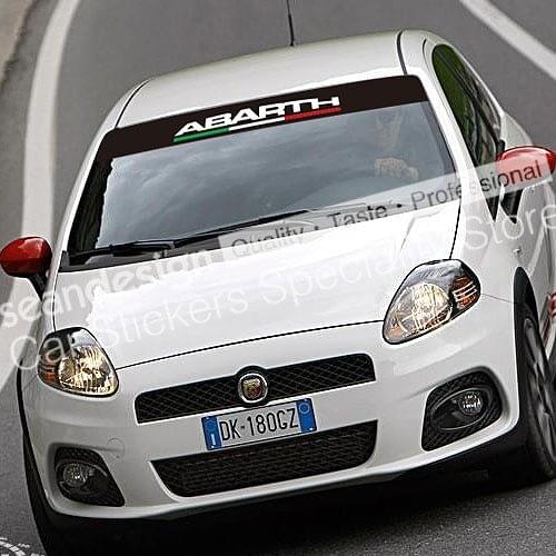 FOR Fiat Abarth Punto 500 Panda Bravo Type B Windshield Decal Sticker PVC