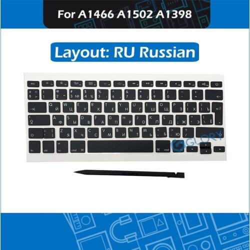 50set/Lot A1466 A1502 A1398 Russian Keycap set for Macbook Air Pro Retina AP08 AP11 Key RU Keycaps Replacement with Crowbar