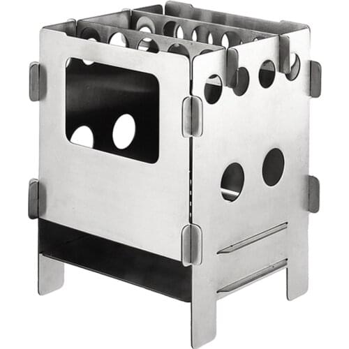 Compact Collapsible Flat Pack Wood Burning Stove for Emergency Survival, , Backpacking