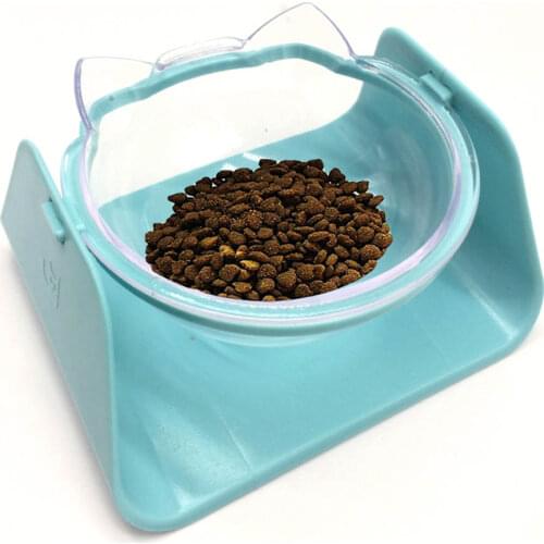 Pet Feeder Non-slip Dog Cat Tableware Drinker 15 Degree Adjustable Feeding Bowl Feeding Bowl Puppy Tray with Rack