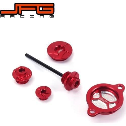 Red Engine Timing Screw Oil Filter Cover Cap Dipstick Bolt For Honda CRF250R CBR 250 R 2010 11 2012 2013 2014 2015 2016