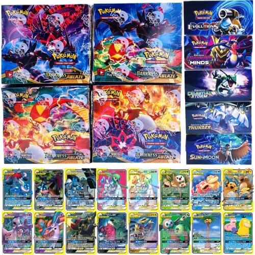 MEGA Vmax Pokemons Toy GX French Card ABLAZE EVOLUTIONS Cards Game Battle English Carte Trading Pikachu Game Card Children Toys