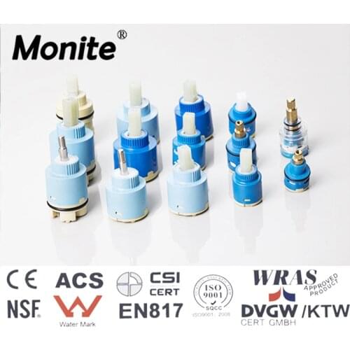 Monite Valves Short Tall Faucet Accessories Wholesales And Retai High Quality Faucet Mixer Valve Flat Ceramic Cartridge