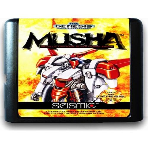 Musha for 16 bit Sega MD Game Card for Mega Drive for Genesis Video Game Console PAL USA JAP