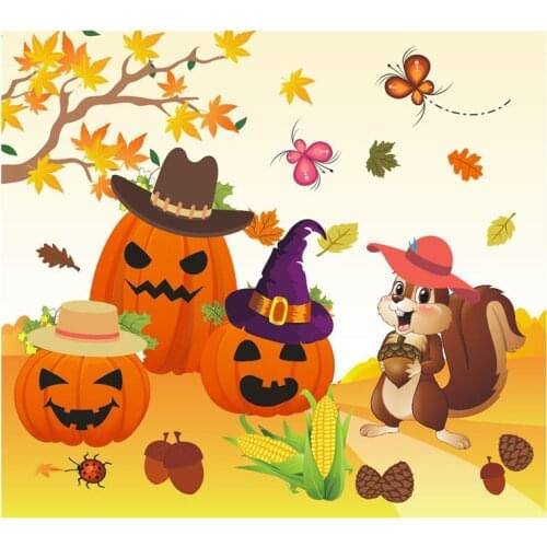 10 Pcs Thanksgiving Window Turkey Sticker Wall Decor Pumpkin Maple Leaf Party DIY Happy Thanksgiving Day Decor For Home Kids