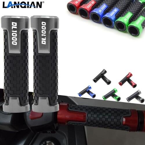 For Suzuki DL1000 V-STROM 7/8''22MM Motorcycle Handlebar Grips Hand Bar Grips DL1000 VSTROM 2002-2019 2017 2018 CNC Accessories