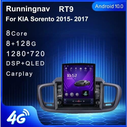 Runningnav For KIA Sorento 2015 2016 2017 Tesla Type Android Car Radio Multimedia Video Player Navigation GPS