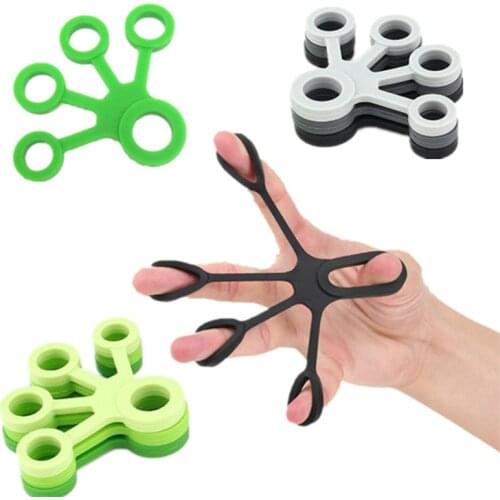 Silicone Finger Gripper Strength Trainer Resistance Band Hand Grip Wrist Yoga Stretcher Finger Trainer Exercise Free Shipping