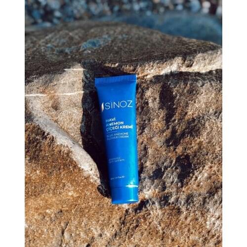 Sinoz Blue Anemone Flower Cream Thin Lines Deep Wrinkles Sagging Lifting Neck Anti-Aging Removing Wrinkles Day Moisturizer