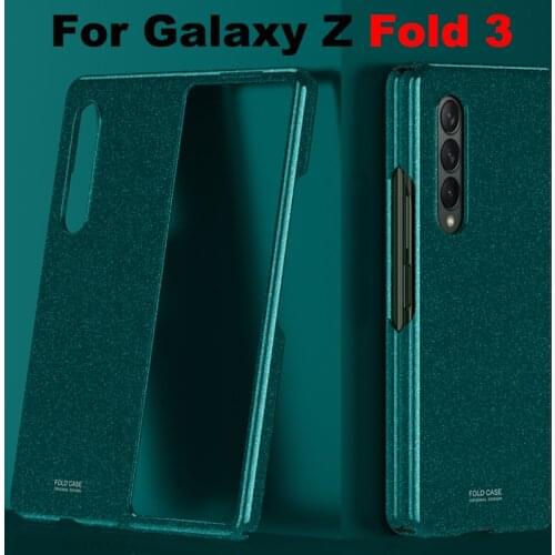Fold 3 5G Capa for Samsung Z Fold 3 Full Protective Case for Samsung Galaxy Z Fold 3 Ultra Thin Plating Hard Shockproof Case