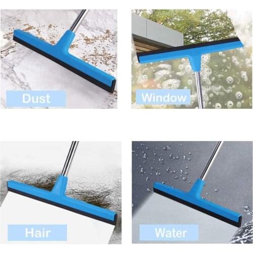 Floor scraper with long handle Retractable cleaner wiper for garages, decks, showers and exterior windows cleaning products