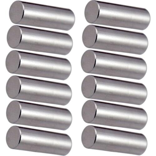 12Pcs Guitar Parts Pickup Pole Slug Rod Guitar Pickup Stopper Bar Guitar Accessories For DIY Making Pickup Tools