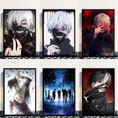 Japanese Anime Kaneki Ken Tokyo Ghoul Wall Print Canvas Painting Nordic Style Prints Picture for Living Room Home Decor Cuadros