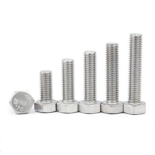 2Pcs M7 304 Stainless Steel Hexagon Screws Hex Socket Head Cap Screw Bolts 1.0mm Pitch 10mm-50mm Length
