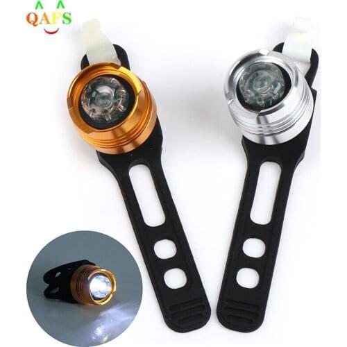 1pc LED Waterproof Bike Front Rear Tail Helmet Safety Flash Light Warning Lamp