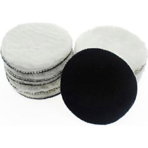 10 Pcs 125 Mm Car Polishing Pad 5 Inch Inch Polish Waxing Pads Wool Polisher Bonnet Car Paint Care Wool Polishing Pad