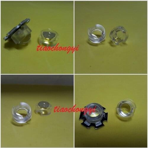 13 X10mm Led Lens Holder 15 60 90 100 Degree For 1w 3w LED High Power Bead Bulb 10pcs