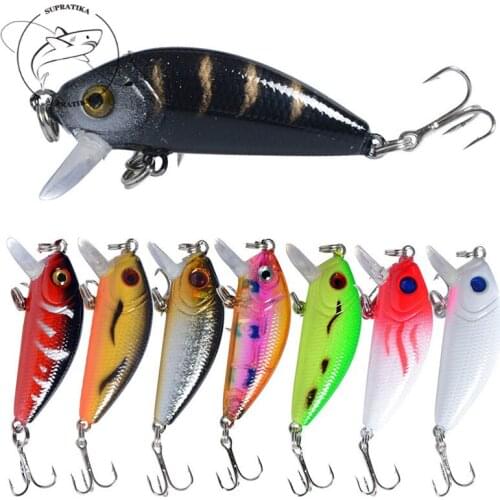 5cm/3.6g Bionic Crank Anti-Corrosion High Quality Plastic Fishing Bait 3D Eyes Diving Depth 0.5-1.5M Fishing Lure Hard Bait