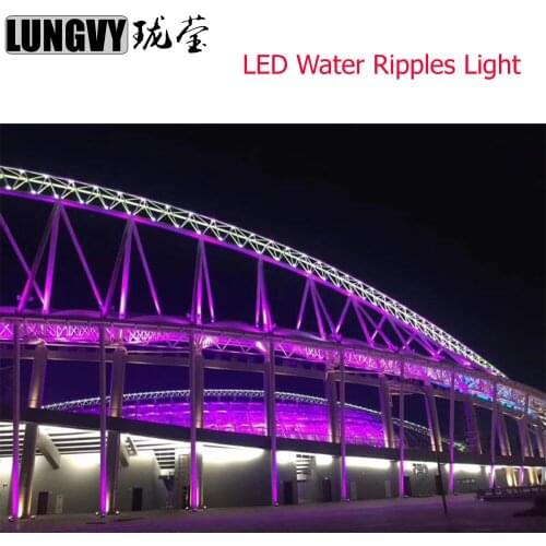 Free Shipping RGBW LED Stage Light Water Ripples RGBW Laser Projector DJ Disco KTV Effect For Building Mall Hotel