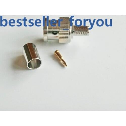 BNC Male Q9 Plug Crimp For RG8X RG-8X LMR240 RG59 Cable Straight RF Connector
