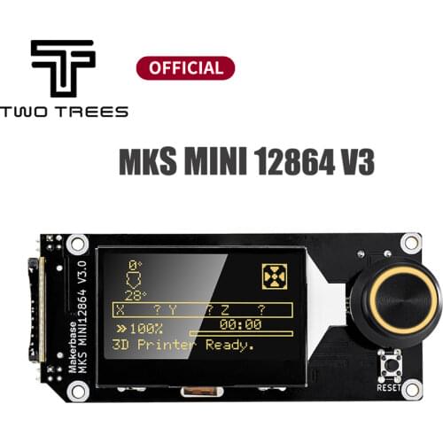 3D Printer Accessories Display MKS MINI 12864 V3 SD Card Positive Insertion LCD Smart Display Motherboard Display MKS MINI 12864