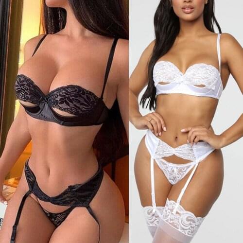 Women Sexy Lace Babydoll Lingerie Underwear Sleepwear G-string Bra Lady Lace Bikini Cover up Sexy Erotic Sex Costume