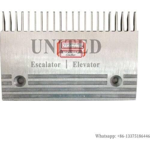 Escalator Aluminum Comb Plate 5130669D10 5130669H01 L197.4mm W127.2mm Hole Space 140mm 22 Teeth CENTER MIDDLE