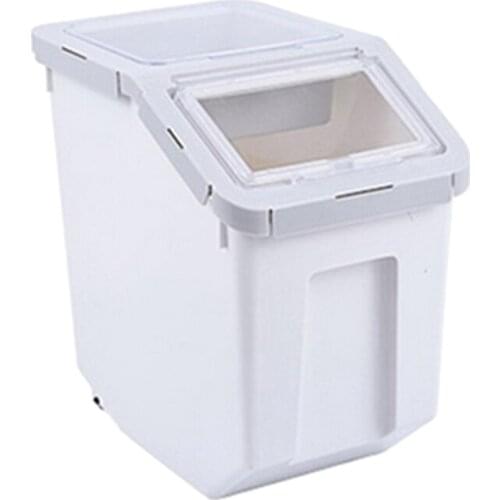 Pet Dog Food Storage Container Large Dry Cat Food Box Bag for Moisture Proof Seal with Measuring Cup Kitten Products