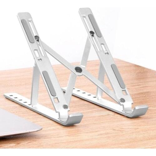 Foldable Laptop Support Aluminum Alloy 6 Gears Height Adjustable Notebook Bracket Desk PC Laptop Notbook Support Rack Holder Hot