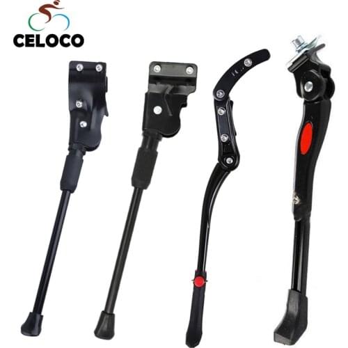 2018 Bike Kick Stand Bicycle Parking Rack Mountain Bike Kickstand Adjustable Cycle Prop Side Rear Support Bicycle Accessories