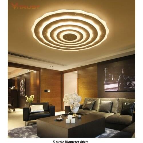 Simple Modern Ceiling Light Panel Surface Mount Lighting Fixture Plafonnier Led Flush Mount Lamp for Living Room AC110-240V