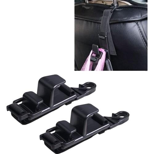 Adjustable Car Headrest Hooks Multifunctional Back Seat Hanger Storage Holder