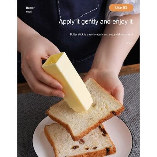 Butter Spreader Handheld Rotating Plastic Butter Stick Holder with Lid for Home Kitchen Restaurant