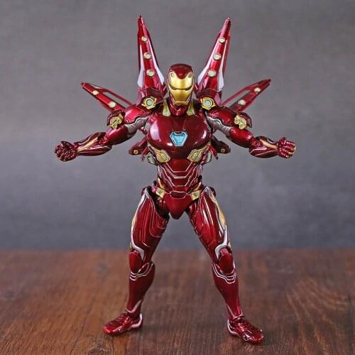 SHF Avengers Endgame Iron Man Mark L MK 50 Nano Weapon Set 2 PVC Action Figure Collectible Model Toy