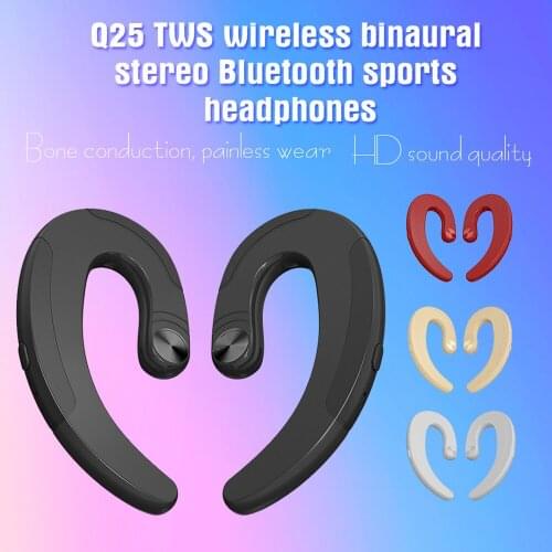 KINGSTAR Q25 TWS Earphone Bone Conduction Ear-hook Wireless Bluetooth Headphone With Microphone Stereo Headset For iPhone Huawei