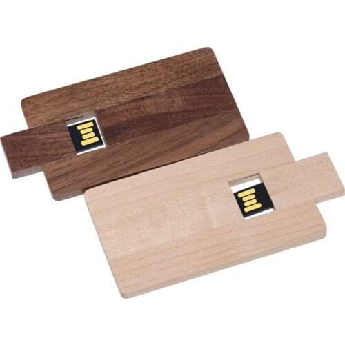 USB 2.0 Customer LOGO wooden flash drive wood pendrive 4 8 16 32 64 128 GB thin section memory stick(over 10pcs free logo)