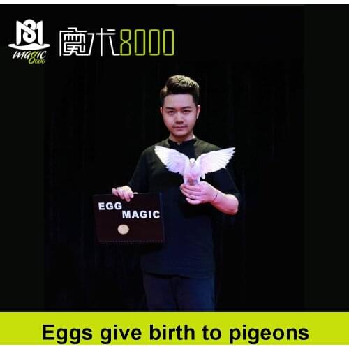 Magic Tricks Eggs Give Birth to Pigeons Wonderful Gimmick Stage Magic For Annual Party Adults Magia Toy Black Book Magic Props