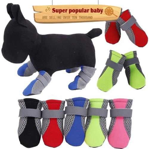 Dog Winter Warming Shoes Breathable Comfortable Washable Universal Pet Shoe Non-slip Sole Pet Shoes Dog Net Shoes Pet Supplies
