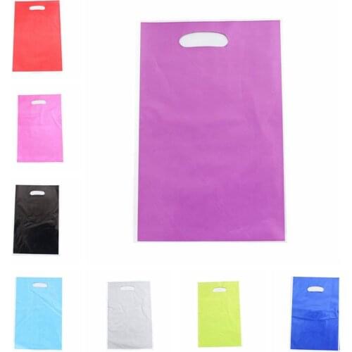 10pcs/set Solid Color Gift bags kids Baby Boy Girl Birthday Party child Candy Dessert wedding Decoration Supplies Loot Bag