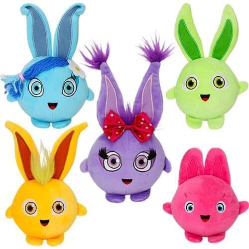 5PCS cute Sunny Bunnies toy Stuffed Animal Kawaii rabbit Plush Soft Cute Pillow Cartoon Cushion Birthday Gifts For Kid Girl boy
