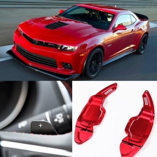 Car Accessories For Chevrolet Camaro 2012-2015 2pcs Steering Wheel Aluminum Shift Paddle Shifter Extension Car-styling