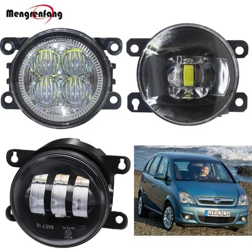 Car Front Bumper Fog Light For Opel Meriva A 2006 2007 2008 2009 2010 LED Lens Fog Lamp Daytime Running Light 12V Accessories
