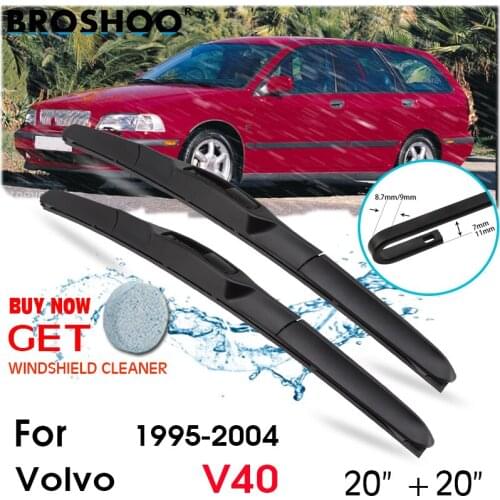 Car Wiper Blade Front Window Windscreen Windshield Wipers Blades J hook Auto Accessories For Volvo V40 20"+20" 1995-2004