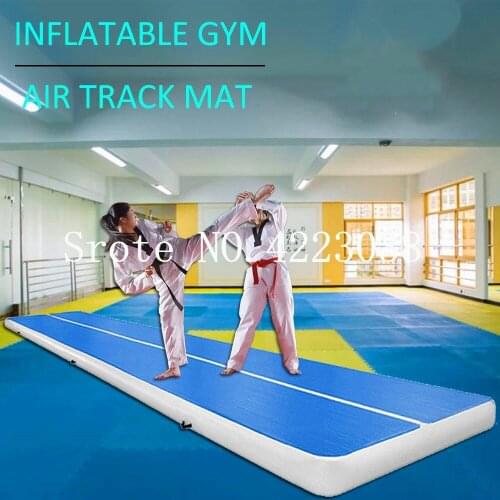 Free Shipping 5*1*0.2m Strong Material Used Inflatable Air Tumble Track,PVC Inflatable Gym Mat For Professional Gymnastics Games