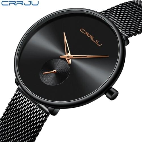 CRRJU Watch Women Luxury Brand Simple Quartz Lady Waterproof Wristwatch Female Fashion Casual Watches Girl Clock Reloj Mujer