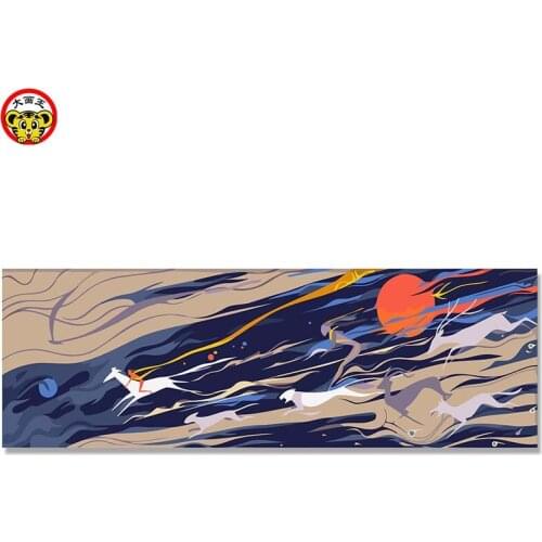 Digital oil paintings decorate their own paintings, abstract, daily chase, hunt, chase, ancient large living room oil painting