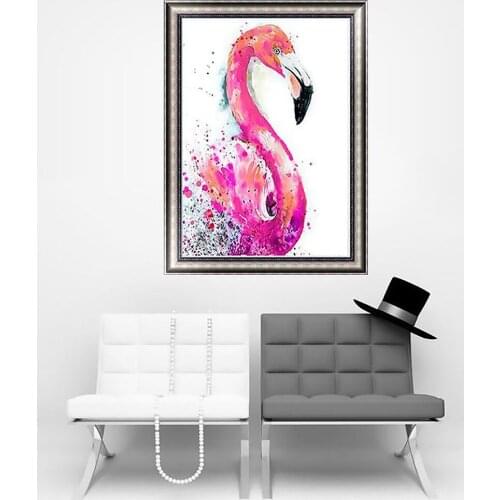 Flamingo 5D Diamond Painting Embroidery Cross Crafts Stitch Home Decor Kit